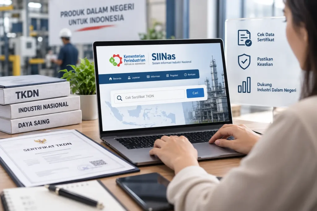 Cara Cek Sertifikat TKDN Kemenperin Secara Online di SIINas